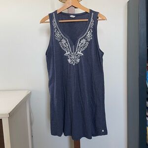 Embroidered Cotton Tunic Top by Luck Brand